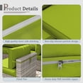 thumbnail image 3 of Kimunuk 9 Pcs Outdoor Patio Replacement Cushions,Waterproof Cushions for 4-Seat Outdoor Sectional Sofa Couch, Grass Green, 3 of 6