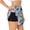 Black, variant on Marine Animals Printed 2 in 1 Women's Workout Shorts for Athletic Gym Running Shorts with Phone Pockets-Medium