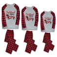 thumbnail image 2 of LuLiaMenton Matching Family Christmas Pajamas, Dachshund Through Snow Long Sleeve Buffalo Plaid, 2 of 5
