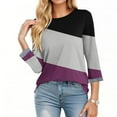 thumbnail image 3 of Fall Outfits for Women 2025 Corset Tops Bodysuit Dressy Workout 3/4 Sleeve Shirts Plus Size Sweatshirts Crewneck, 3 of 5