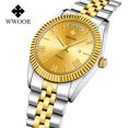 thumbnail image 3 of Men Watch Classic Analog Quartz Date Stainless Steel Milanese Mesh Band Ultra-Thin Rectangle Dial Luminous, 3 of 7