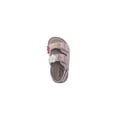 thumbnail image 6 of bebe Toddler Girl's Sandals – Adjustable Comfort Footbed Sandals with Charm, Glitter, Braid & Buckle Styles, 6 of 7