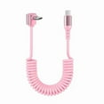 thumbnail image 4 of Type C To Type C Elbow Cable Fast Charging and Data Transfer Coiled 100W Power Delivery for Multiple Devices, 4 of 8