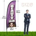 thumbnail image 2 of QSUM Beauty Salon Feather Flag Kit,7FT Hair Salon Advertising Business Signs, 2 of 6