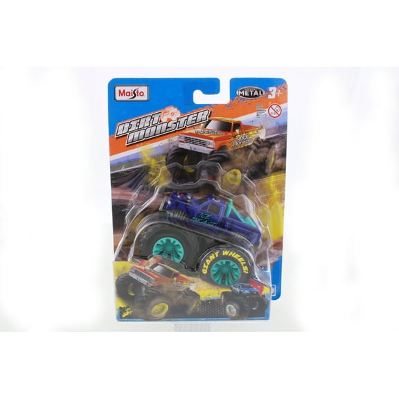 Dirt Monster - Eruption Monster Truck, Green - Maisto 15481 - 1/64 Scale Diecast Model Car