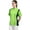 Green, variant on Short Sleeves Turquoise Color Zipper Chef Coat Jacket Uniform for women with Side Mesh ideal for Caterers and Culinary professional XS Size
