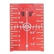 thumbnail image 2 of Tarjeta de Placa de Objetivo Láser de Piso Magnético 6x con Soporte para Aplicación de Haz Rojo 6 piezas, 2 of 8