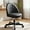 Black-PU, variant on COMHOMA Ergonomic Tall Home Office Chair with Wheels Versatile Height Use form Office to Bar Stools (17.7"~23.6"), Pink