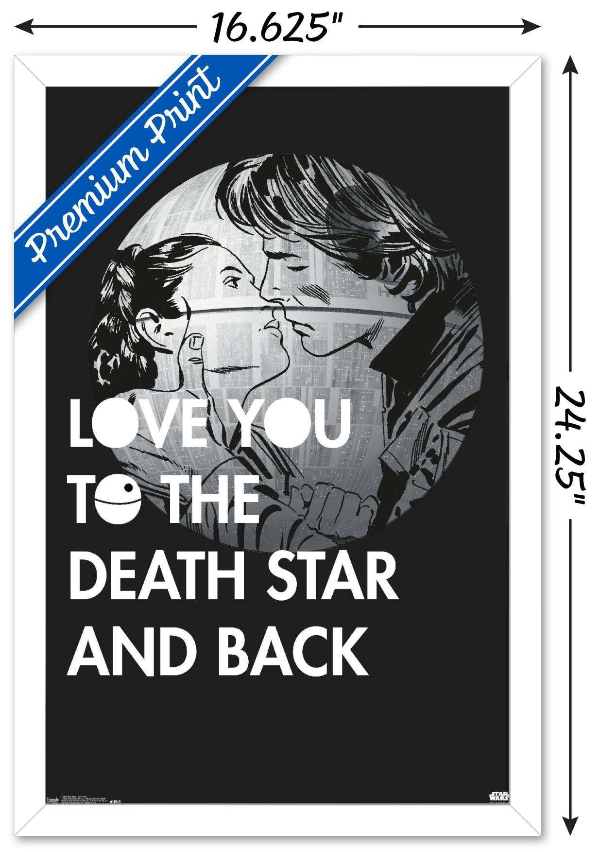 Star Wars: Saga - Love You Wall Poster, 14.725" x 22.375", Framed