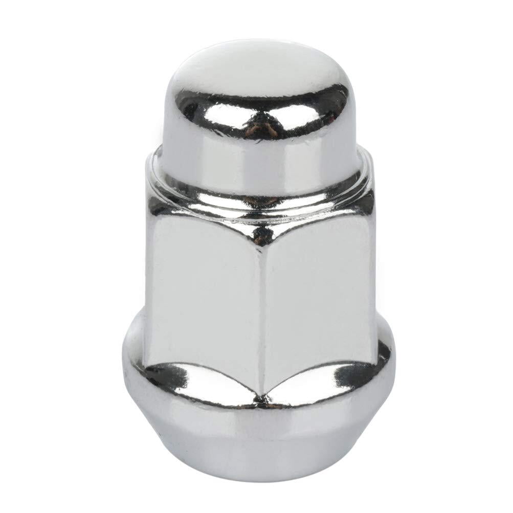 ECCPP Wheel Lug Nuts 20 Pieces 7/16-20 Chrome Plated Bulge Acorn Drive 3/4 Lug Nuts for Chevy Bel Air Caprice Corvette Fleetline Laguna 1950-1984
