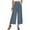 Navy, variant on Kmdttou Women's Casual Fashion Solid Color Double Pocket Elastic Waist Pants Loose Casual Pants