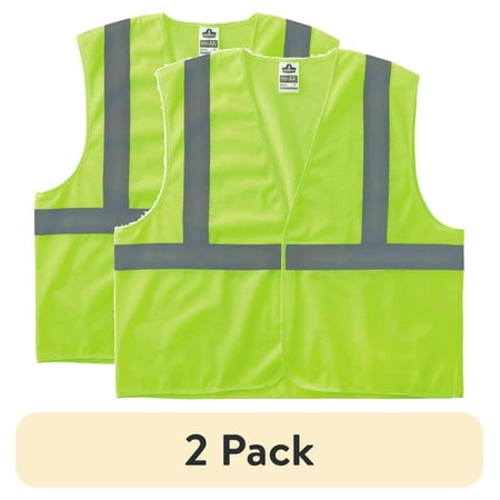 

(2 pack) Ergodyne GloWear® 8205HL Type R Class 2 Super Econo Mesh Vest Lime S/M