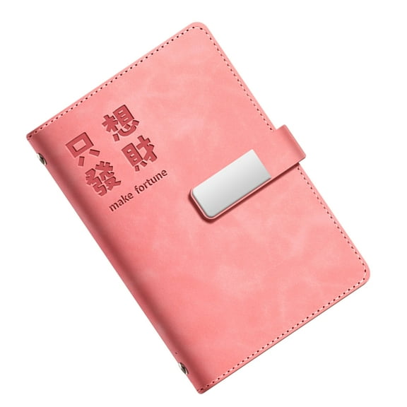 Jesscasday Refillable Leather Budget Planner With 90 Pages 6 Rings Leather Binder Covers