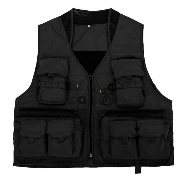 Chaleco universal para pesca con mosca Chaqueta con múltiples XXL shamjiam Chaleco de pesca al aire libre