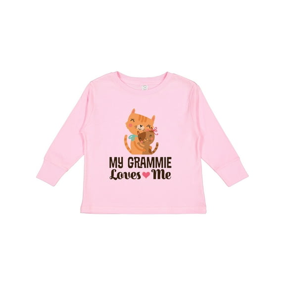 Inktastic My Grammie Loves Me Granddaughter Girls Long Sleeve Toddler T-Shirt