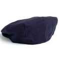 thumbnail image 2 of Hanna Hats of Donegal Vintage Flat Tweed Cap 100% Wool Driving Irish Men's Navy Hat Handcrafted in Ireland XL, 2 of 5