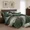 Deep Forest, variant on Catami Cationic Dyeing 7-piece Bed in a Bag Comforter Set with Sheets,Olive Green,King