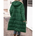 thumbnail image 3 of iHPH7 Women's Winter Coats Parkas for Women Warm Winter Coats for Women Casual Outerwear Long Jackets for Women Fleece Jacket Women Winter Jackets for Women Green 2 L, 3 of 4