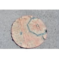 thumbnail image 3 of Pink Rug, Turkish Rug, 3x3 ft,Oriental Rug, Oushak Rug, Small Rug, Circle Rug, Handmade Rug, Vintage Rug, Entry Rug, Round Rug,Wool Rug 5894, 3 of 10