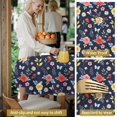 thumbnail image 5 of Pioneer Flower Floral Print Pattern Round Tablecloth 60 X 60 Inch, Wrinkle Resistant Wipeable Table Cloth for Kitchen Dining Picnic Patio Party, 5 of 6