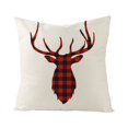 thumbnail image 4 of Fundas de almohada navideñas rojas, decoraciones navideñas de 18x18 pulgadas, feliz árbol de Navidad, copo de nieve, decoración navideña de invierno, cojín, 4 of 4