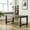 Black, variant on Roundhill Bronco Antique Wood Finished Dining Set: Table and Four Chairs, Grey