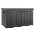 thumbnail image 3 of Bifanuo Heavy-Duty Jumbo Resin Deck Box - 230-Gallon Capacity with Steel Frame. Waterproof, UV-Resistant Outdoor Storage for Patio, Pool & Tools., 3 of 5