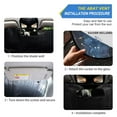 thumbnail image 2 of ALAZA Dream Catcher Starry Windshield Sun Shade Car Foldable Sun Visor Block UV Rays Protector 55"x27.6", 2 of 8
