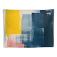 thumbnail image 5 of JRXY Gold and Blue Abstract Art Tapestry - High-Quality Short Plush, Soft and Lightweight Painting, 5 of 6