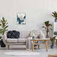 thumbnail image 2 of Stupell Abstract Blue & Cream Brush Strokes Abstract Painting Gray Framed Art Print Wall Art, 2 of 7