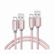 Quyaojz for iPhone 17 16 Pro Max Charger Cord,USB to USB C Cable,Type C Charging Power Cord for 17e 15 iPad 10 Air 4 5,Samsung Galaxy S26 S25 S24 S23,Pink,2Pack 3.3FT(1M)