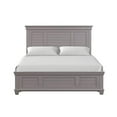 thumbnail image 2 of Pemberly Row Transitional Solid Wood California King Panel Bed in Gray, 2 of 6