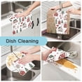 thumbnail image 2 of Yayeee 6 Pack Kitchen Dishcloths for Washing Dishes Soft Absorbent Microfiber Towels, Red Nordic Christmas, 2 of 9