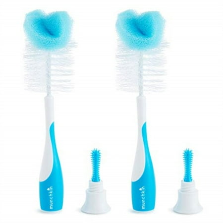 UPC: 0735282271809 | Munchkin® Sponge™ Baby Bottle and Nipple Brush Blue 2 Pack