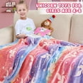 thumbnail image 4 of Glow in the Dark Stars Blanket for Girls Boys Cute Kids Throw Blanket Funny Space Blanket Room Decor Toys Birthday Gifts for 2 3 4 5 6 7 8 9 10 11 12 13 Years Old Girls or Boys (50''x60'' Grey), 4 of 9