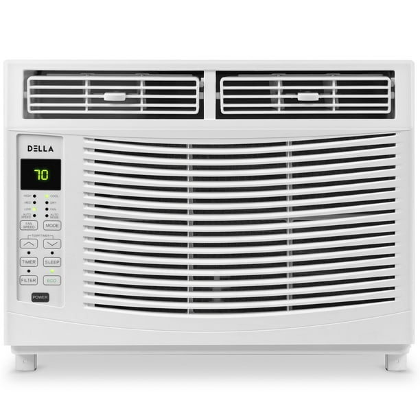 Della 6000 Btu Up To 250 Sq Ft 115 Volt Window Mounted Air Conditioner Energy Star W Remote Control Walmart Com Walmart Com