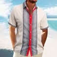 thumbnail image 2 of Eres Más Que una Camisa de Puntuación de Prueba de Color Sólido Casual con Cuello, Bolsillo con Botones de Manga Corta, 2 of 9