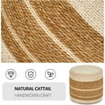 thumbnail image 7 of Casa Pura Furniture Ottoman Footrest Pouf Hand Braided Round Boho Pouffe - for Living Room, Bedroom, 7 of 7