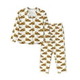 thumbnail image 1 of Balery Pizza Conjunto de Pijama con Estampado para Mujer, Conjunto de Dos Piezas con Manga Larga, Ropa de Dormir Suave con Bolsillos, Pijamas Cómodos-X-Large, 1 of 7