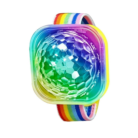 Rainbow Wrist Lights DJ Bungee Disco Constellation Projector for Adults Sound Noise compatible with Machine with Night Light Plug into Wall Kids Light Boxes for Girls Night Light Terrarium for Kids