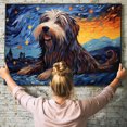 thumbnail image 6 of Pyrenean Shepherd Dog Canvas Van Gogh Starry Night Wall Art Gifts Canvas Wall Art Frame Music Artist Customized Canvas Framed Photo Art Work For The Bedroom(Gifts For Dog Lover ), 6 of 6