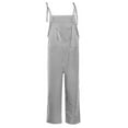 thumbnail image 5 of MSJUHEG Jumpsuits For Women Dressy Cargo Pants Women Fashion Women Pocket Bandage Sleeveless Jumpsuit Stripe Bodysuit Playsuit Romper Jumpsuit Gray Xxl, 5 of 6