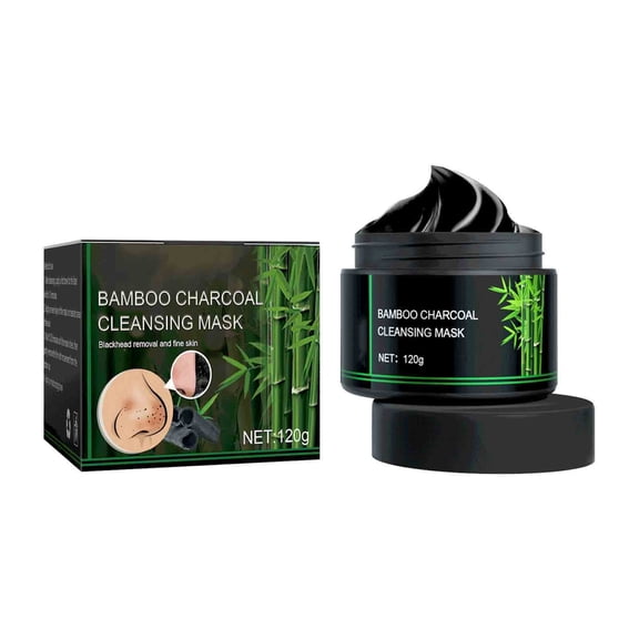 120g Charcoal Cleansing Mask High Adsorptive Ability Charcoal Can Penetrate Into The Pores Can Dissolve The Clog Blackheads In The Pores