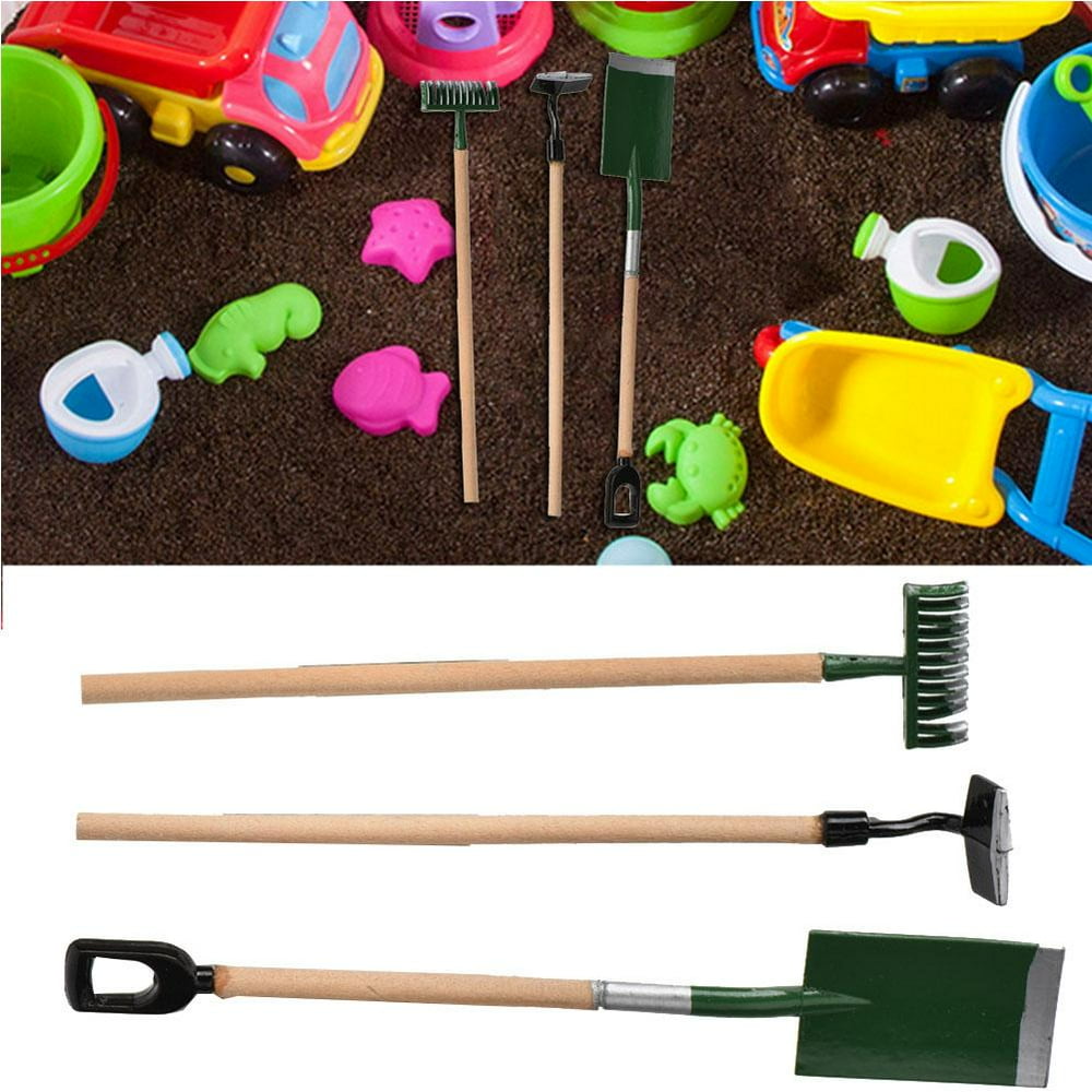 LYUMO Doll House Accessories 3PCS Shovel Spade Simulation Gardening