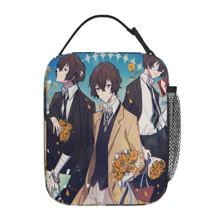 Bungo Stray Dogs Dazai Osamu Lunch Box - Insulated Lunch Bag For Cute Lunch Box Suitable