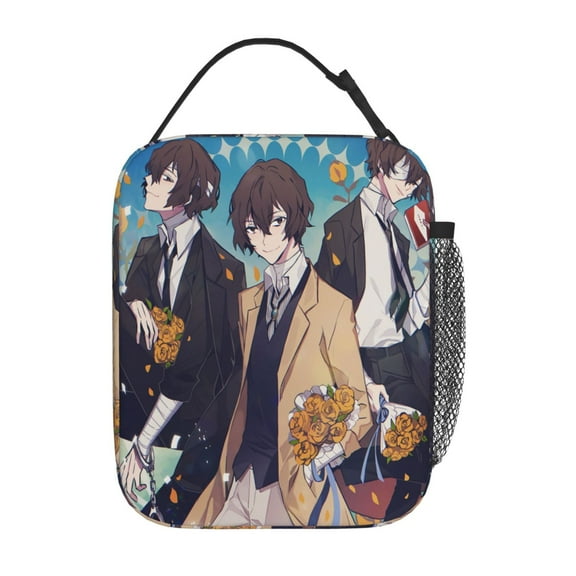 Bungo Stray Dogs Dazai Osamu Lunch Box - Insulated Lunch Bag For Cute Lunch Box Suitable