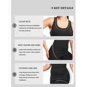 NELEUS Womens Tight Fitting Base Layer Dry Fit Tank Top 3 Pack,Black+Gray+White,US Size M