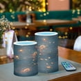 thumbnail image 6 of WOBOGO Size Combo Candle Flickering Flameless with Remote Control and Timer for Romantic Atmosphere Glowing Roses, 6 of 7