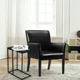 thumbnail image 2 of Gorelax Table d'Appoint en Forme de C & Ensemble de Fauteuils de Réception avec Pieds en Bois de Caoutchouc, 2 of 9