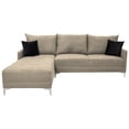 thumbnail image 3 of Sala esquinera EL BAZAR STORE Caslon 260x180 cm Lino nacional Beige Moderna abotonada, 3 of 6
